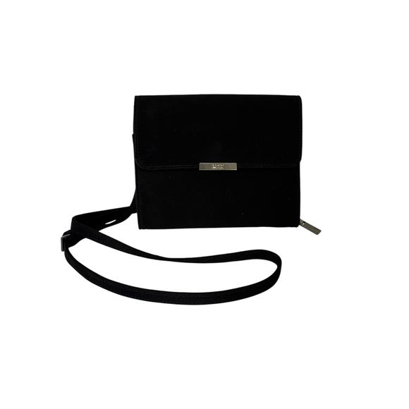 Enzo Angiolini Crossbody Wallet Bag Adjustable Multi Pockets Suede Accordion - Picture 12 of 12